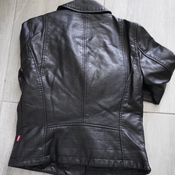 Levi’s Women’s Faux Leather Moto Jacket – Black– Size S - Picture 7 of 8